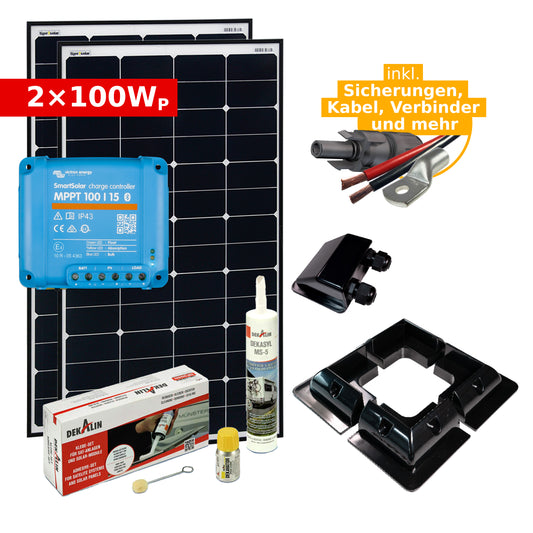 Solar Elektrik Set 2x100Wp