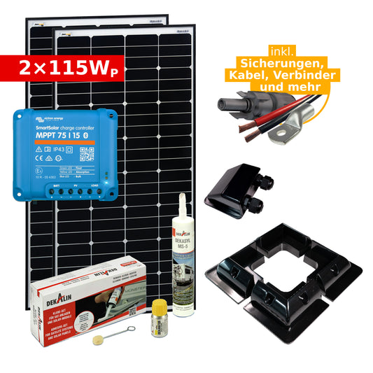 Solar Elektrik Set 2x115Wp