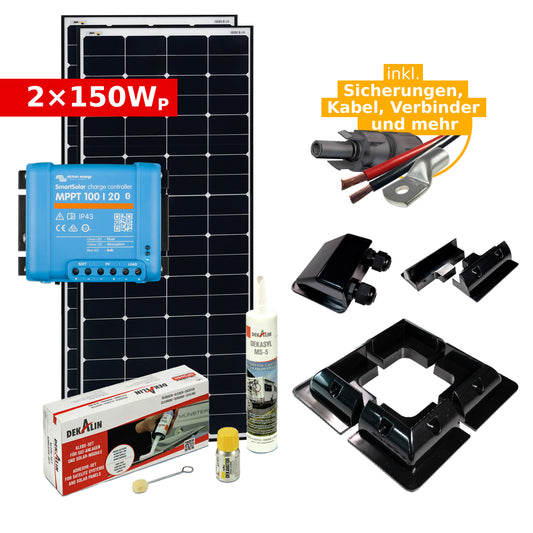 Solar Elektrik Set 2x150Wp