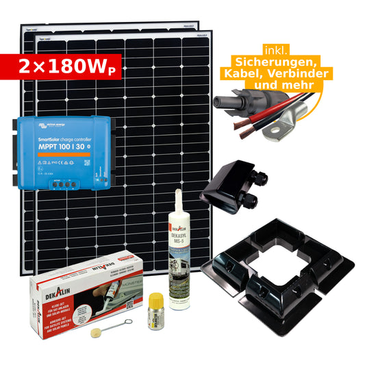 Solar Elektrik Set 2x180Wp